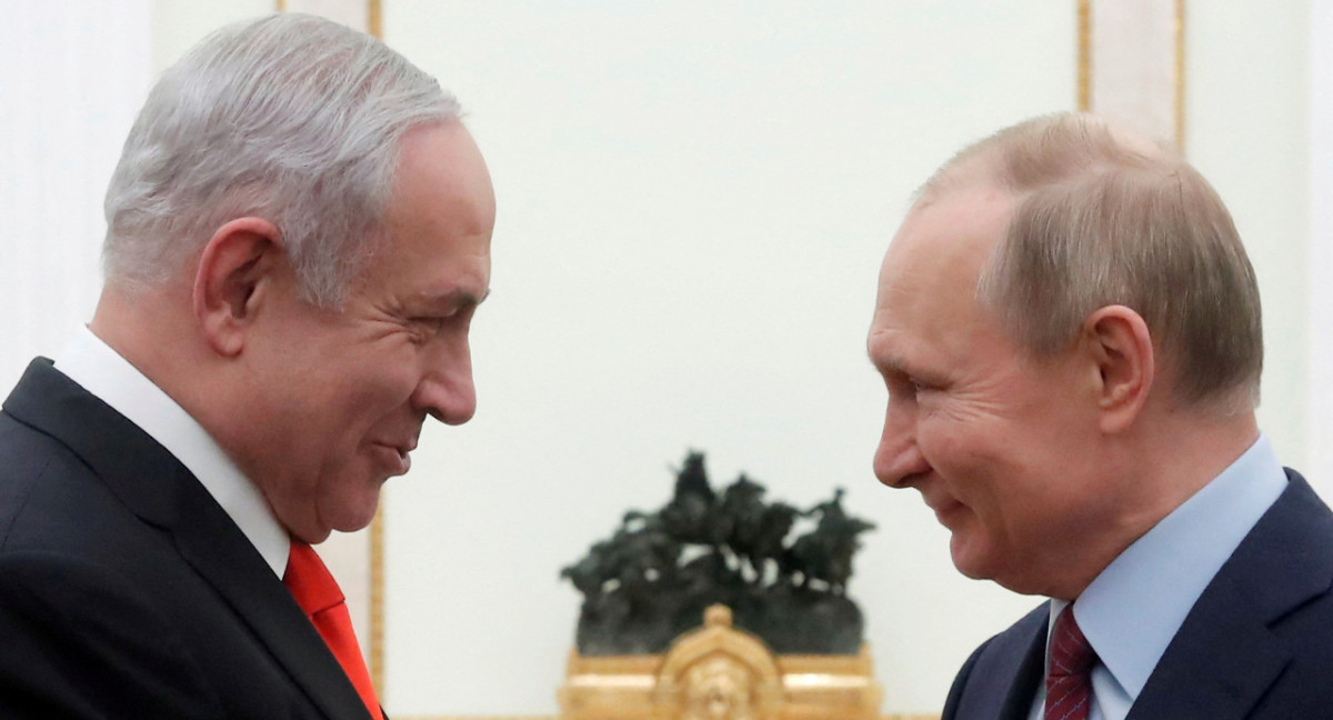 Benjamin Netanyahu y Vladímir Putin. Foto: Reuters.