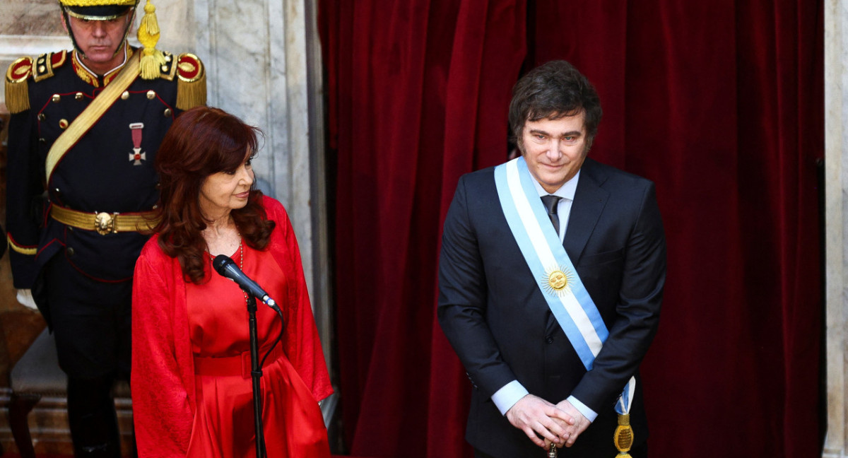 Asunción de Javier Milei. Foto: Reuters.