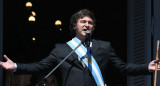 Javier Milei en el balcón de la Casa Rosada. Foto: Reuters