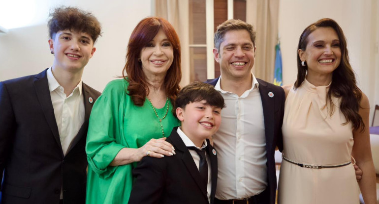 Cristina Kirchner, presente en la asunción de Axel Kicillof.