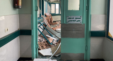 Ataque contra hospital en Gaza. Foto: Reuters