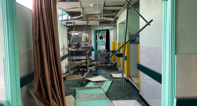 Ataque contra hospital en Gaza. Foto: Reuters