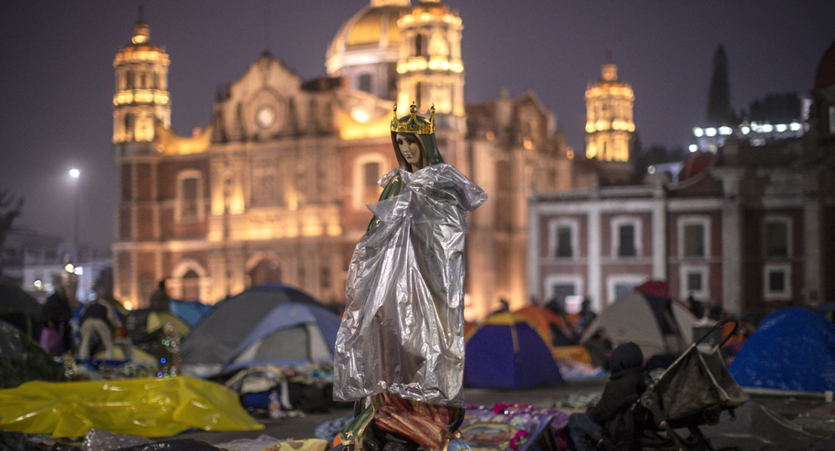 Peregrinación por la Virgen de Guadalupe en México. Foto: EFE.