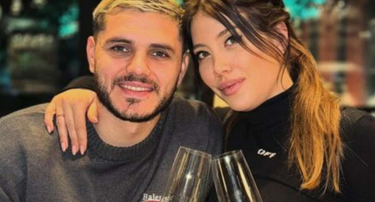 Wanda Nara y Mauro Icardi. Foto: Instagram.