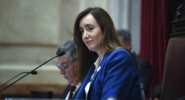Victoria Villarruel en el Senado. Foto: NA