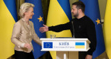 Ursula von der Leyen y Zelenski. Foto: Reuters