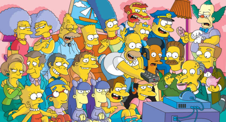 La historia retratada en Los Simpsons. Foto: Archivo.