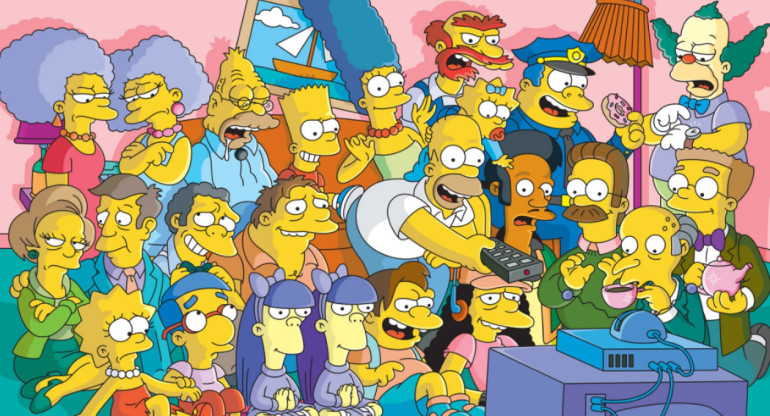 La historia retratada en Los Simpsons. Foto: Archivo.