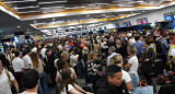 Cancelaciones y demoras en el aeroparque Jorge Newbery. Foto: Télam.