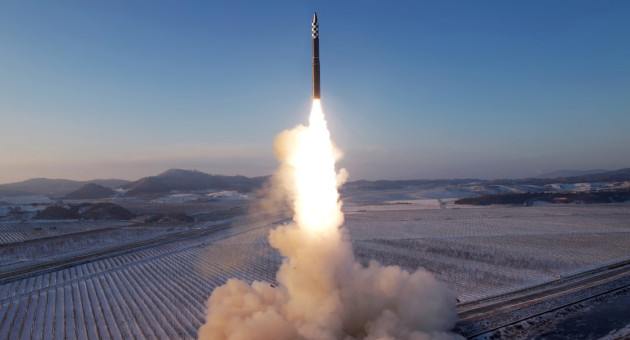 Lanzamiento del Hwasong-18 en Corea del Norte. Foto: Reuters.