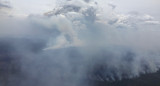 El humo de los incendios que arden en Australia. Foto: X (@NSWRFS).