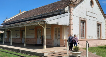 Estación de tren de Urdinarrain. Foto: Google Maps.