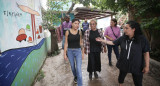 Recorrida de Mayra Mendoza por los trabajos tras el temporal en Quilmes. Foto: Prensa.