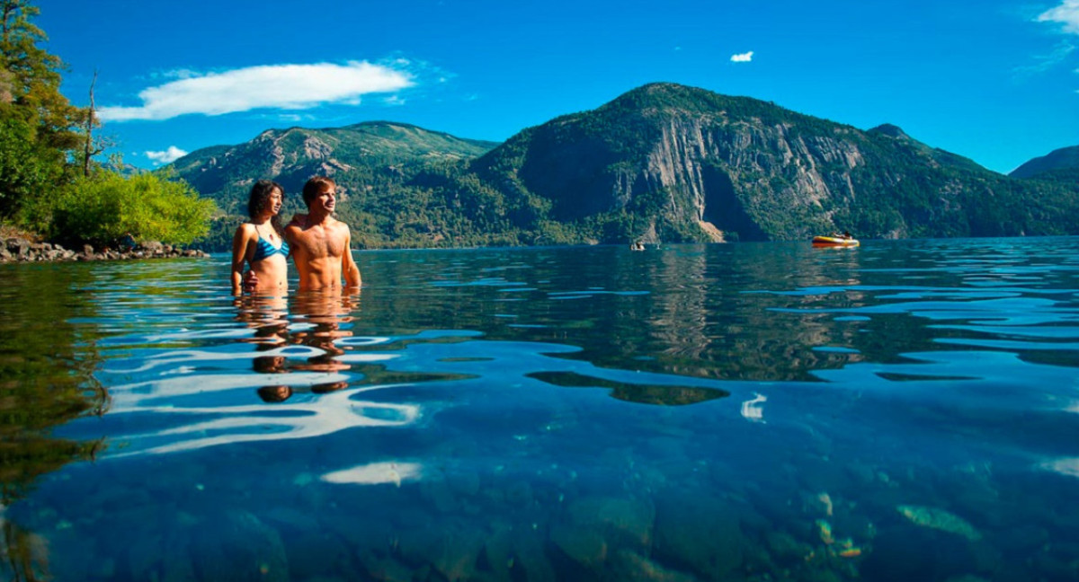 Playa Yuco, ubicada en Neuquén. Foto: Turismo en Argentina.