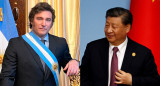 Javier Milei y Xi Jinping. Fotos: NA.