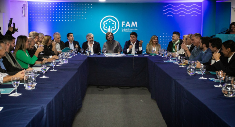 Reunión de la Federación Argentina de Municipios.