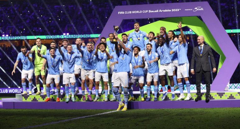 Manchester City campeón del Mundial de Clubes. Foto: EFE.