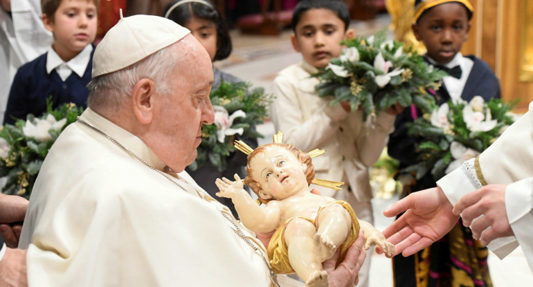 Misa de Nochebuena del papa Francisco. Foto: Reuters.