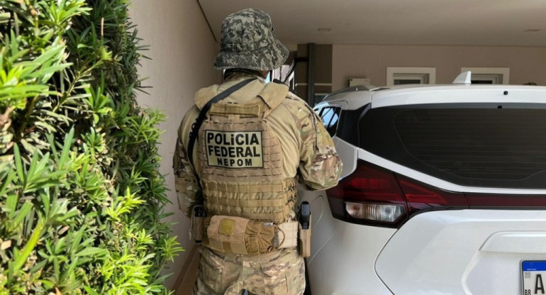 Operativo de la Policía de Brasil para detener al hermano de Sebastián Marset. Foto: X.