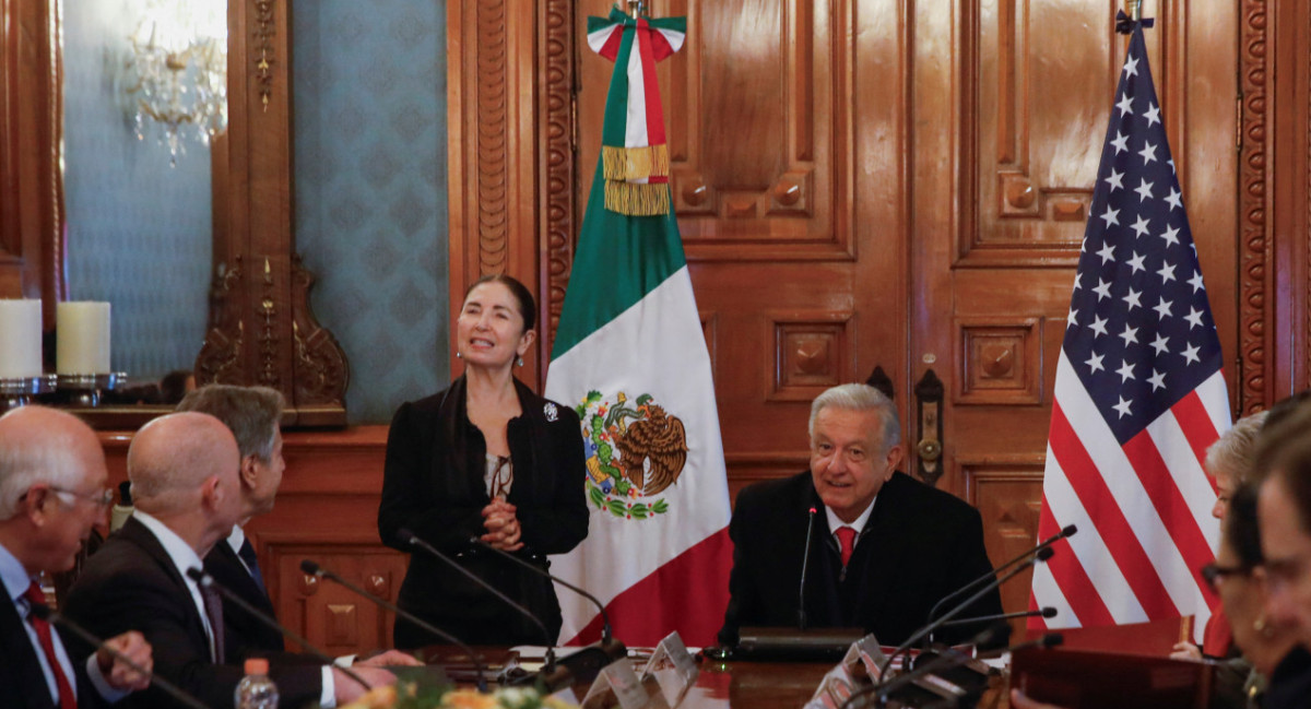 Reunión entre dirigentes estadounidenses y mexicanos. Foto: Reuters