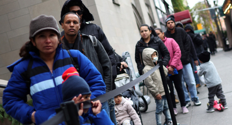Inmigrantes en Nueva York. Foto: Reuters