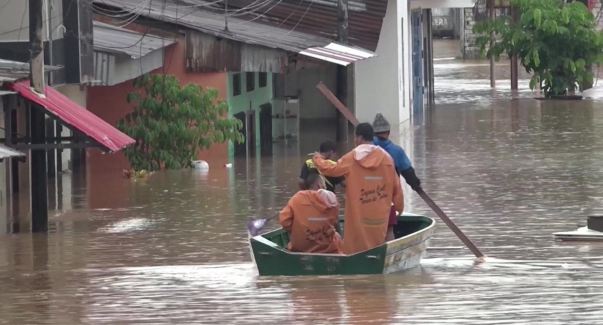 Inundaciones en Perú. Foto: Captura de video.