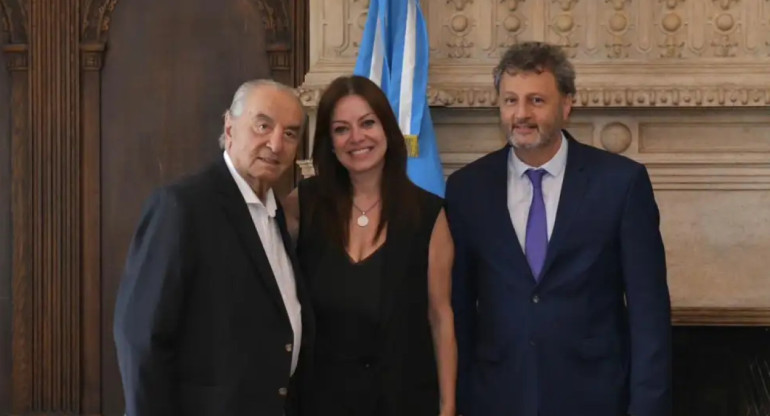 Armando Cavalieri, Sandra Pettovello y Omar Yasin. Foto: redes sociales