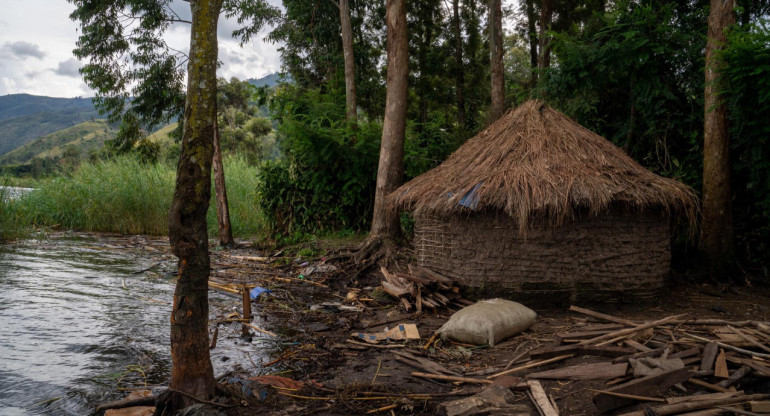 Inundaciones en la República Democrática del Congo. Foto: EFE.
