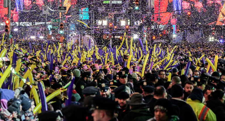 Año nuevo en Nueva York. Foto: Reuters