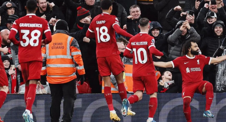 Liverpool ganó en la vuelta de Alexis Mac Allister. Foto: Instagram @liverpoolfc