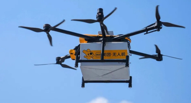Drones delivery en China.