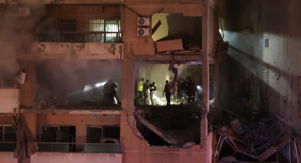Ataque donde murió Saleh al-Arouri. Foto: Reuters.