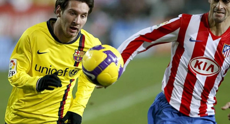 Mariano Pernía vs Messi. Foto: 20minutos