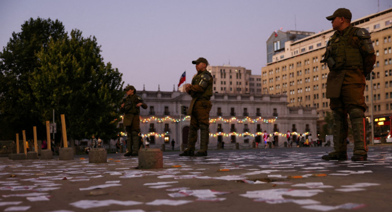 Carabineros de Chile. Foto: Reuters.