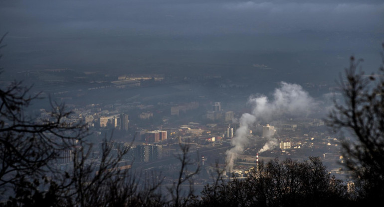 Contaminación en Macedonia. Foto EFE.