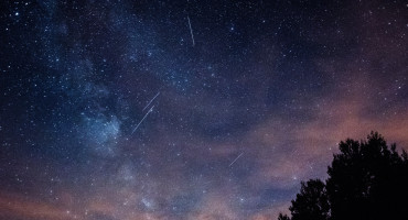 meteor shower.  Photo: Unsplash