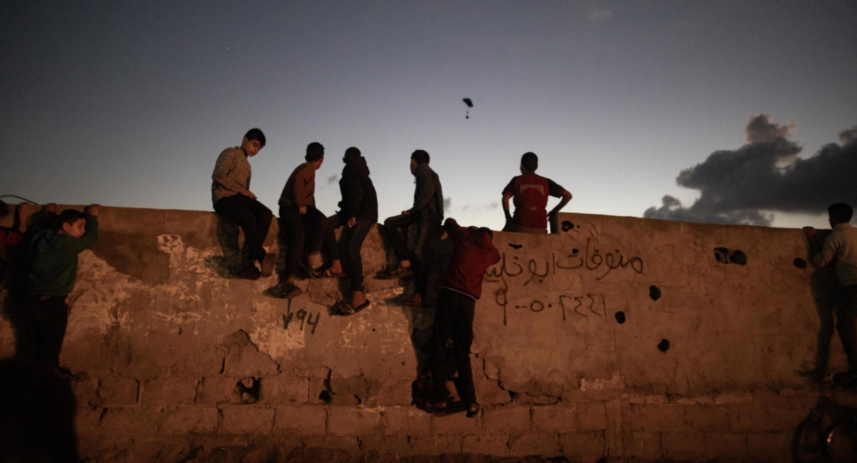 Palestinos en la Franja de Gaza. Foto: Reuters.