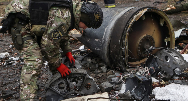 Bombardeo ruso contra Járkov; guerra Rusia-Ucrania. Foto: Reuters