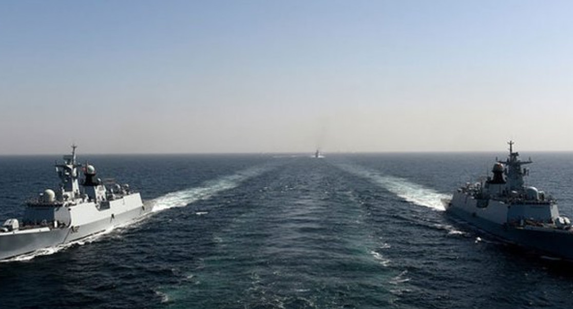 Despliegue paquistaní en el mar Arábigo. Foto: X.