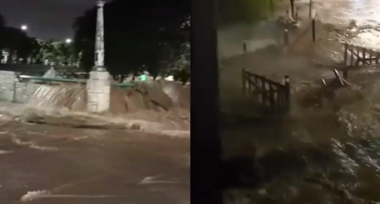 Inundaciones en Córdoba. Foto: captura video.