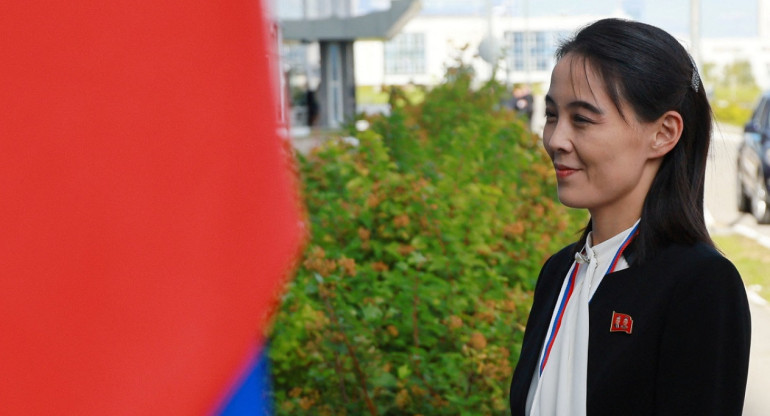 Kim Yo-jong, la hermana de Kim Jong-un. Foto: Reuters.