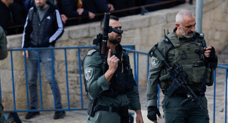 Policía israelí. Foto: Reuters
