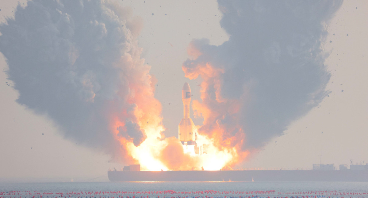Lanzamiento del cohete Gravity 1. Foto: Reuters.