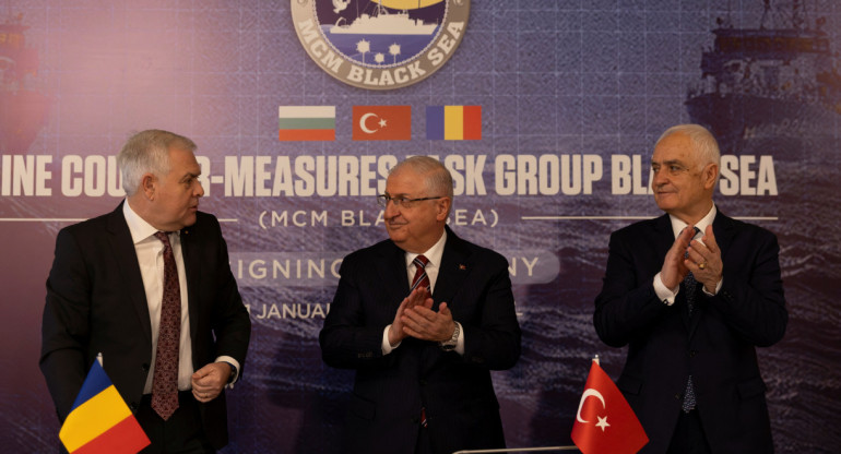 Acuerdo para limpiar minas en mar Negro. Foto: Reuters