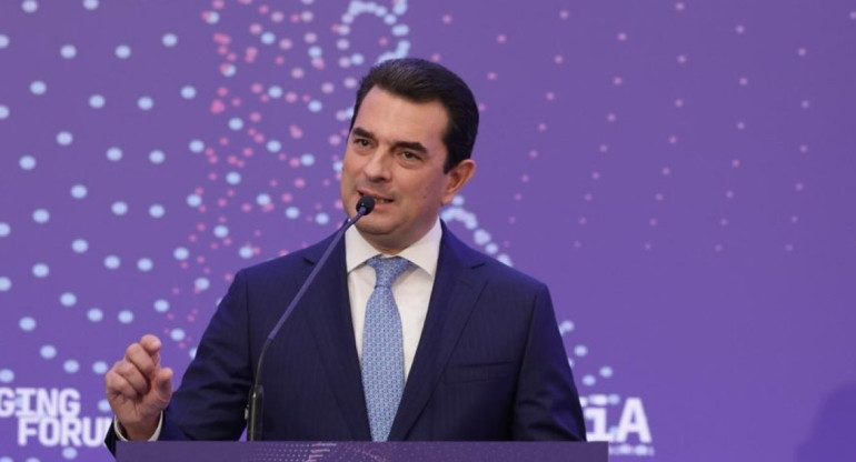 Kostas Skrekas, ministro de Desarrollo. Foto: Instagram @kostas_skrekas.