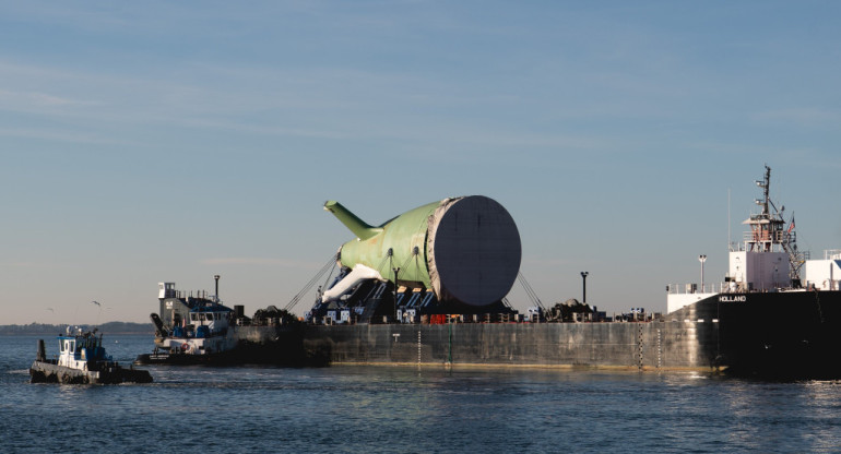 El nuevo submarino clase Columbia de Estados Unidos. Foto: X @WeAreHII