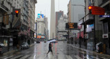 Lluvia en la ciudad de Buenos Aires. Foto: NA.