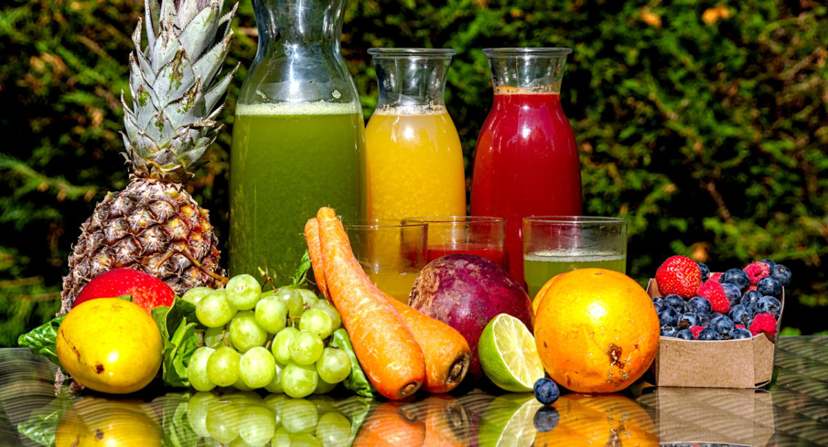 Jugos, frutas, refrescante, bebida. Foto: Unsplash