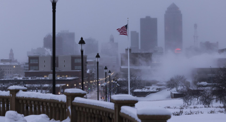 Ola de frío en Estados Unidos. Foto: EFE