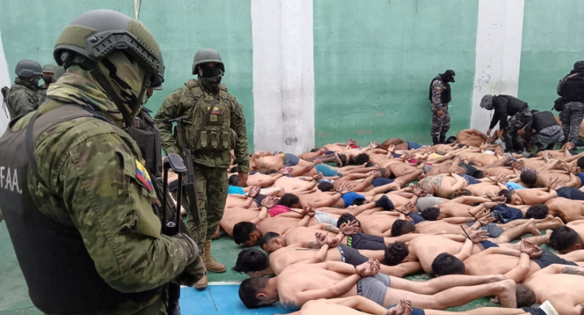 Fuerzas de seguridad en las cárceles de Ecuador. Foto: Reuters.